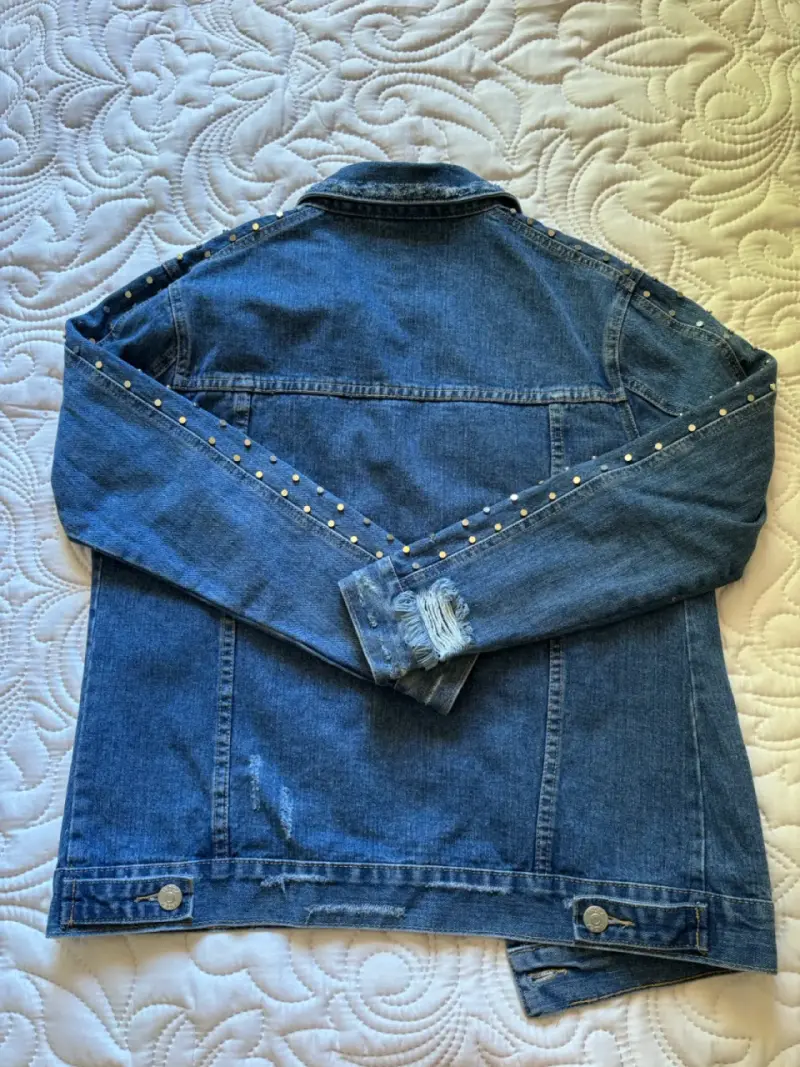 Chaqueta Index de mezclilla con tachas mujer S - 4