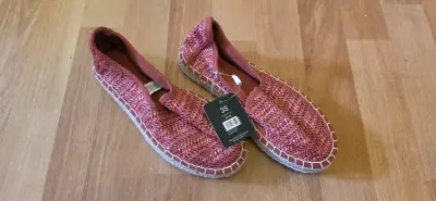 Alpargatas de mujer color rosa talla 35 - miniatura 1