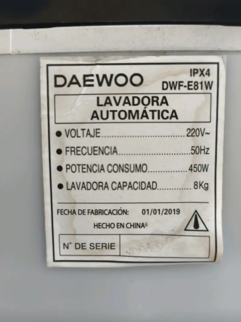 Lavadora automática de carga superior 8 kg - 6