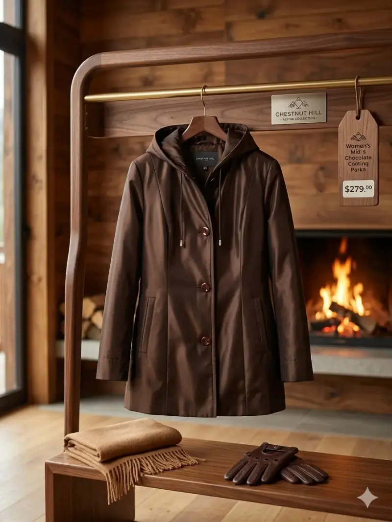 Parka Chocolate Mujer Chestnut Hill