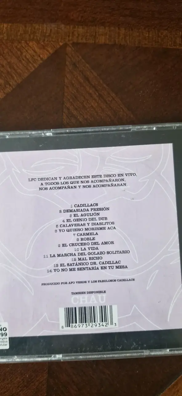 CDs remasterizados 2008 Los Fabulosos Cadillacs Hola y Chau - 6