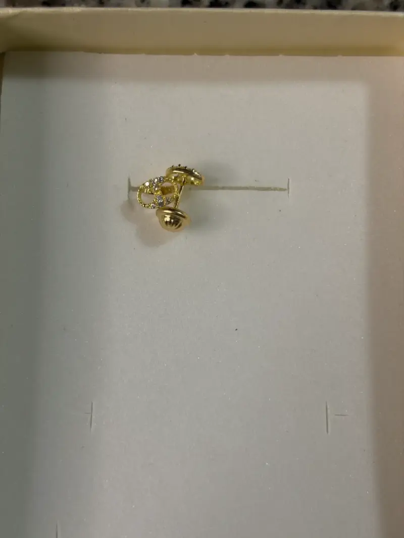 Elegantes aros de oro 18k - 2