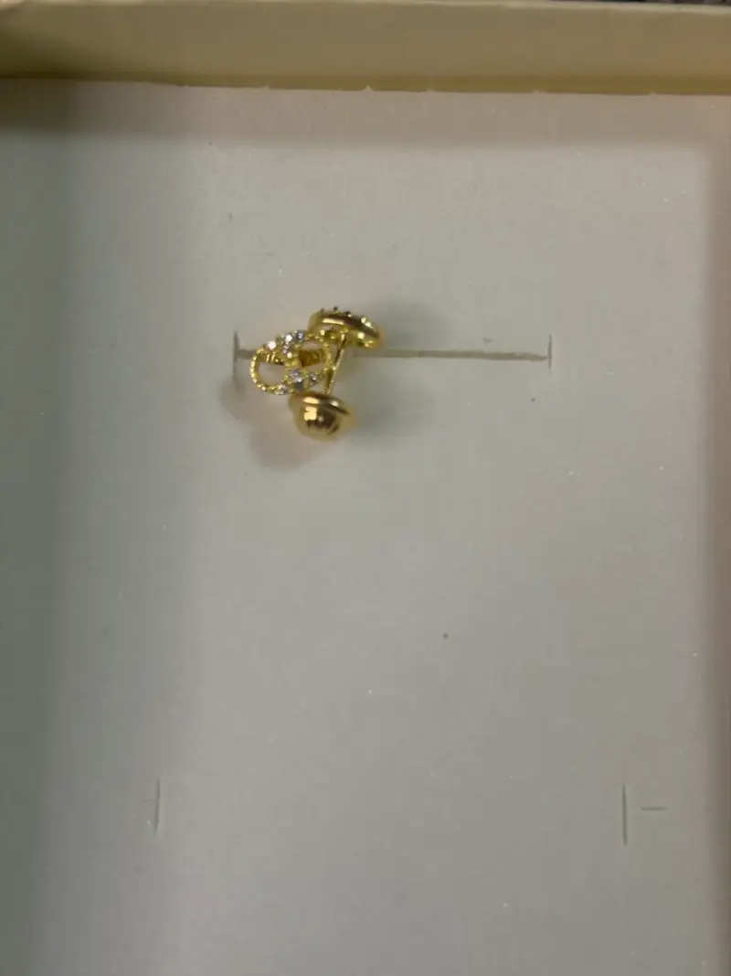 Elegantes aros de oro 18k - 3