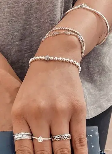 Pulsera de plata con cuentas Pandora s925 - 2