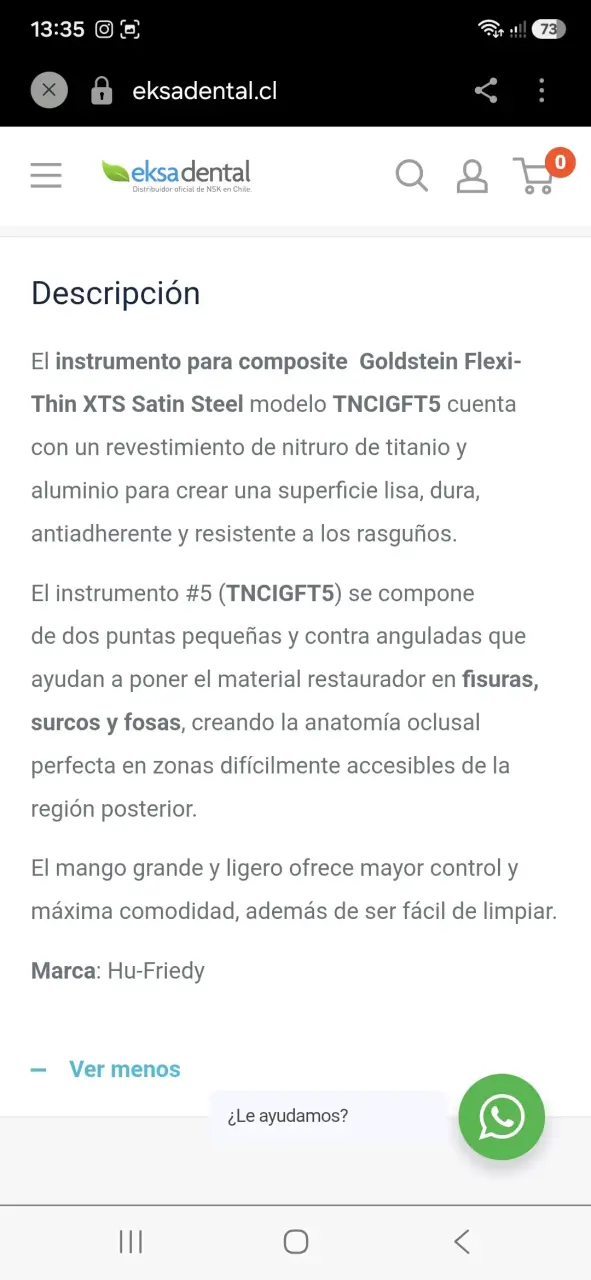 Espátula de resina dental $30.000c/u - 4