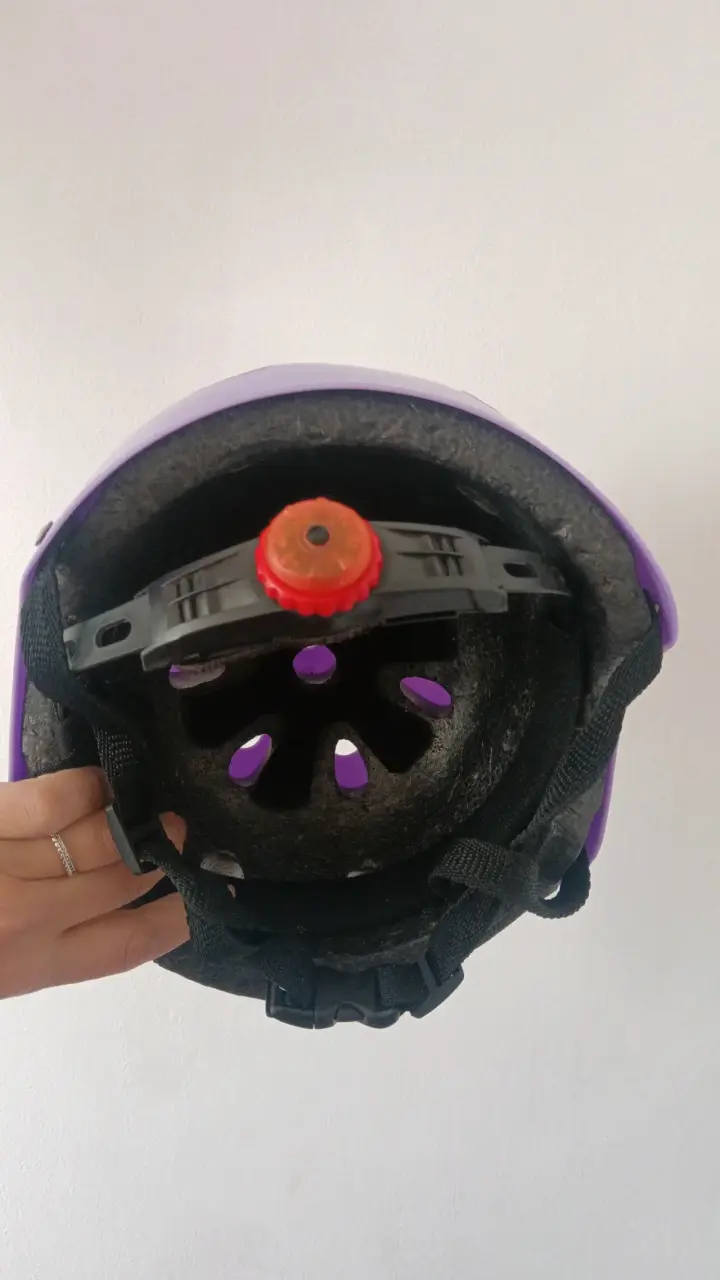 Casco de bicicleta morado para niña - 3