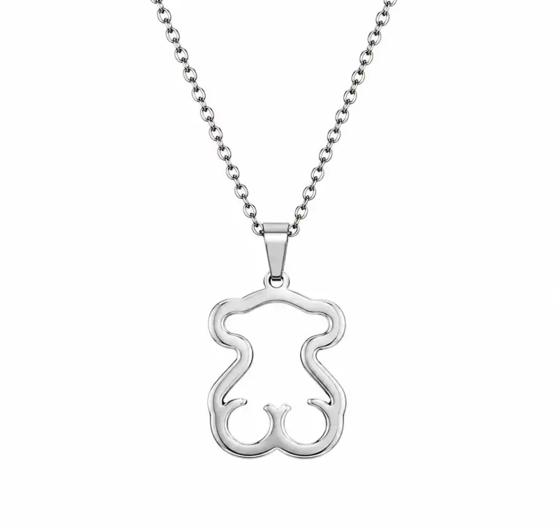 Collar Estilo Tous acero inoxidable oso - 3