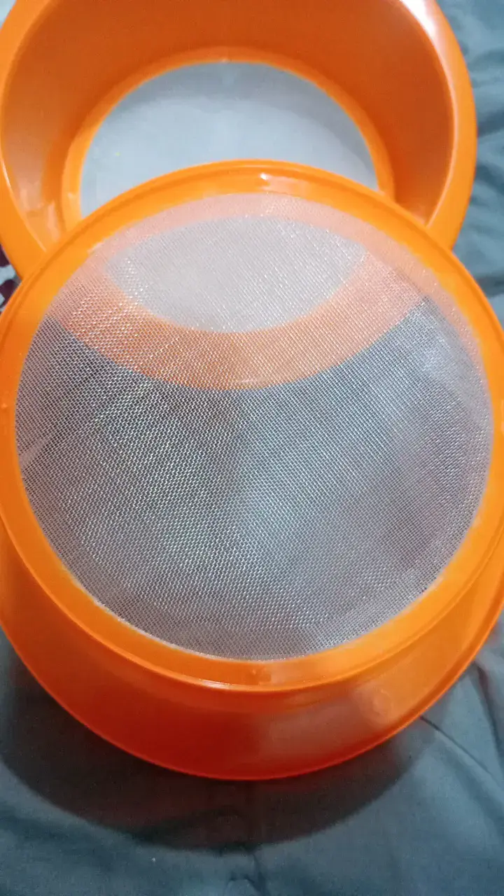 Colador de cocina plástico naranja - 2