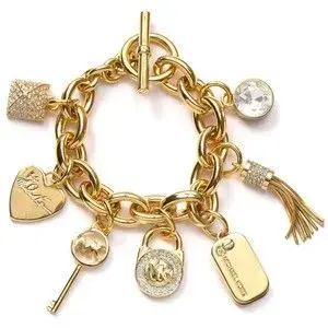 Pulsera Michael Kors con dijes decorativos MK - 2