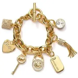 Pulsera Michael Kors con dijes decorativos MK - miniatura 2