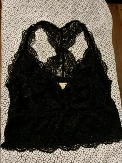 Bralette de encaje negro LA Hearts - miniatura 3