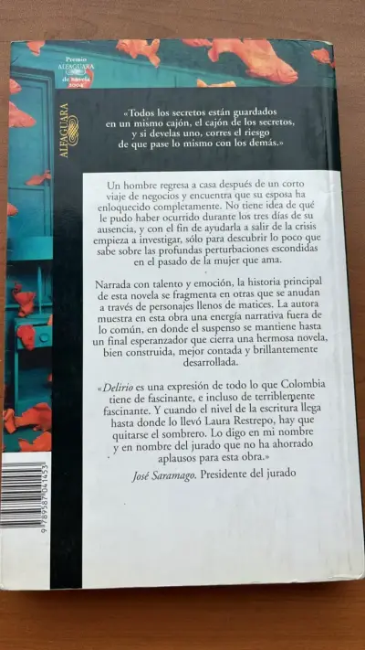 Libro 'Delirio' de Laura Restrepo - Premio Alfaguara - miniatura 2