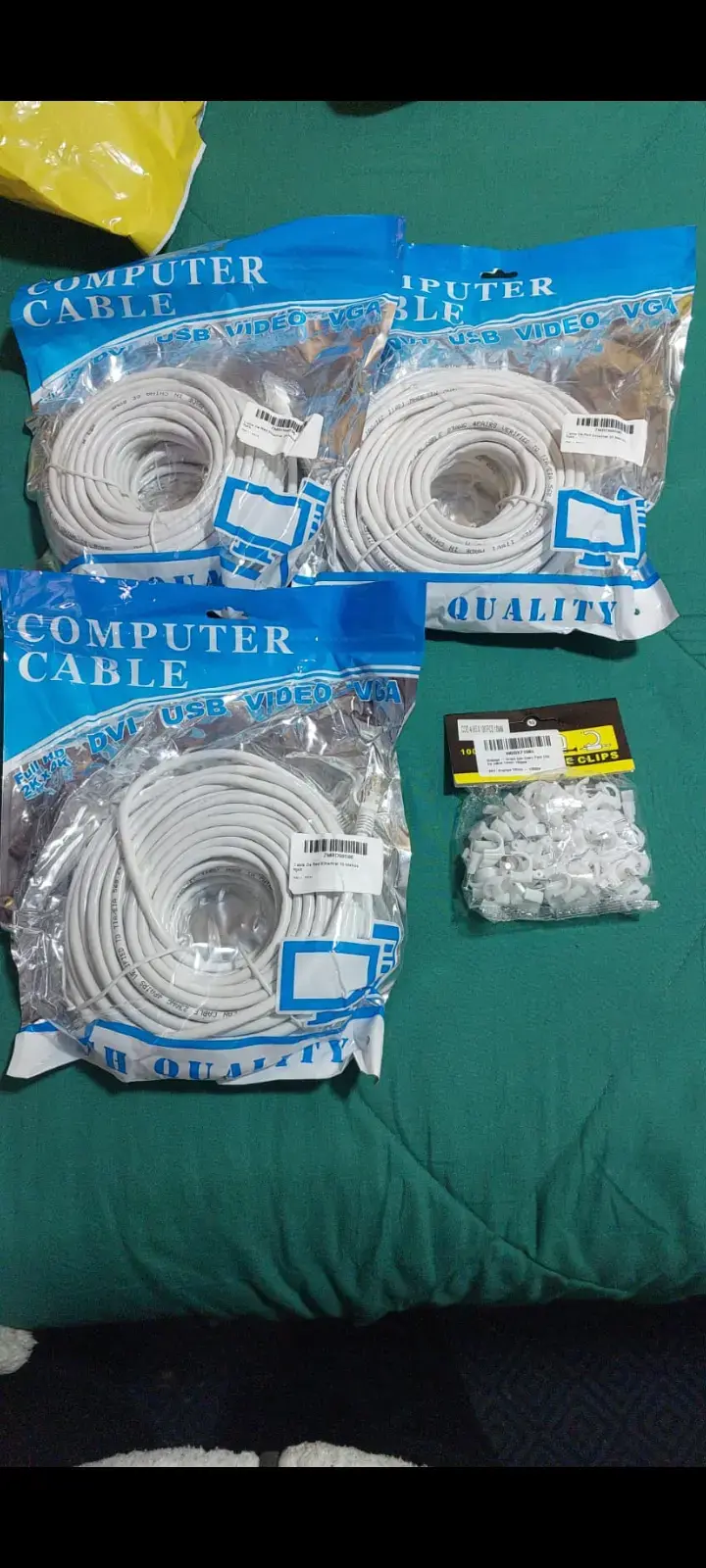 Pack 3 Cable red más chips para ajustar
