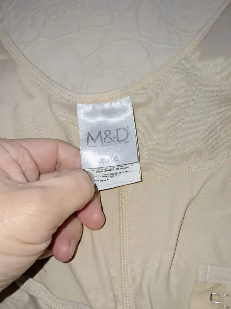 Faja post operatoria beige con cierre frontal - 2