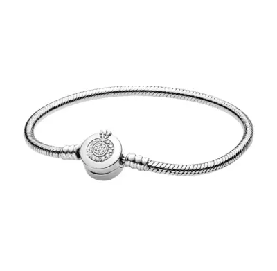 Pulsera Estilo Pandora corona sin grabados - miniatura 2