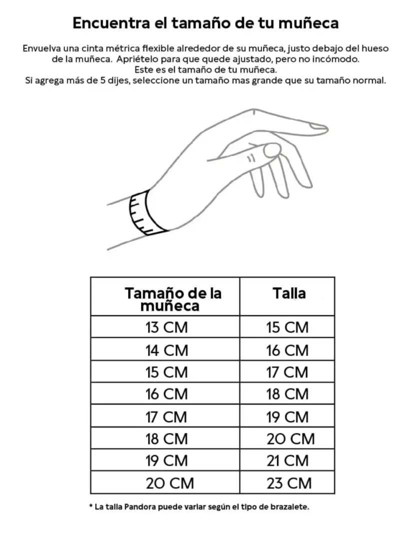 Pulsera Estilo Pandora corona sin grabados - 3