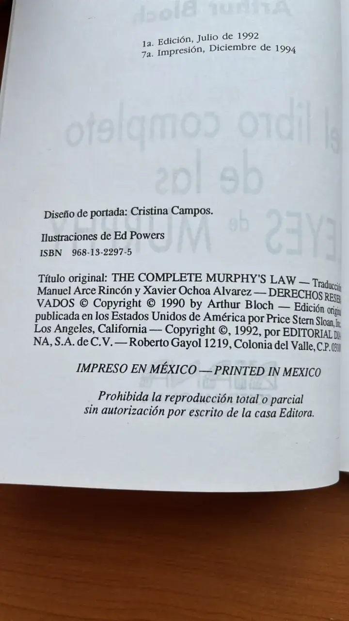 El Libro Completo de las Leyes de Murphy - Arthur Bloch - 3