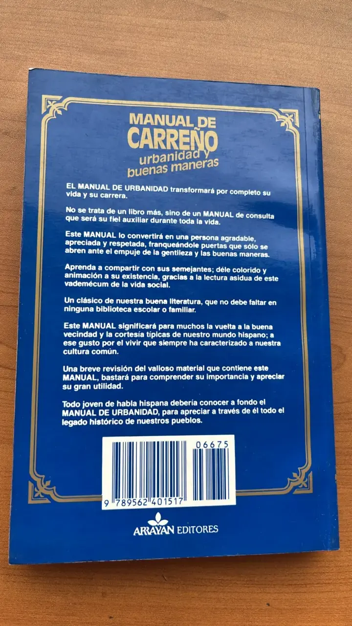Manual de Carreño actualizado sobre urbanidad y buenas maneras - 2