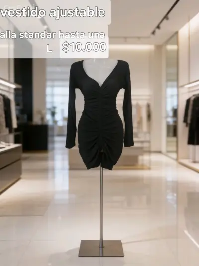 Vestido ajustable negro talla L - miniatura 1
