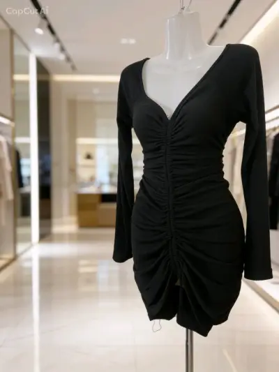 Vestido ajustable negro talla L - miniatura 2
