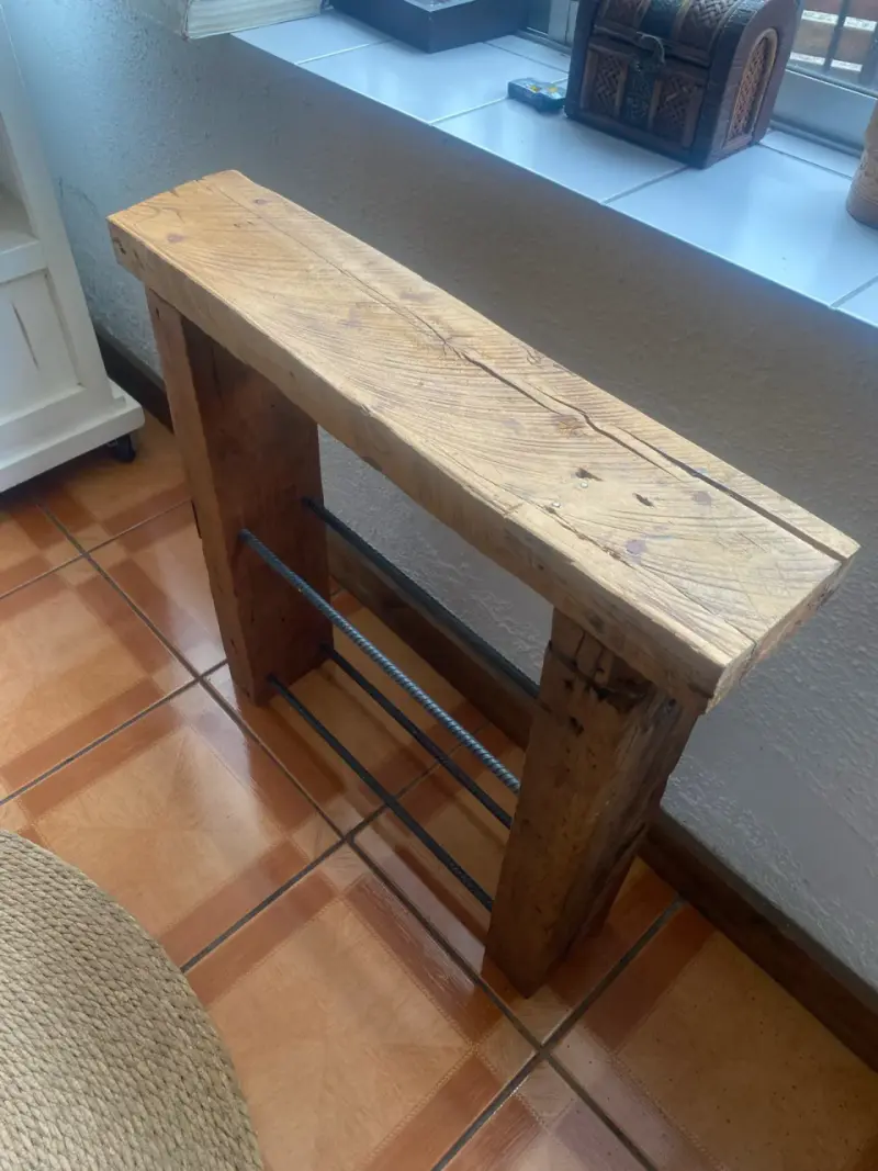 Estante de madera de Roble rústico para libros - 3