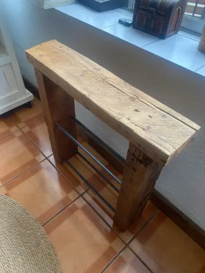Estante de madera de Roble rústico para libros - miniatura 3