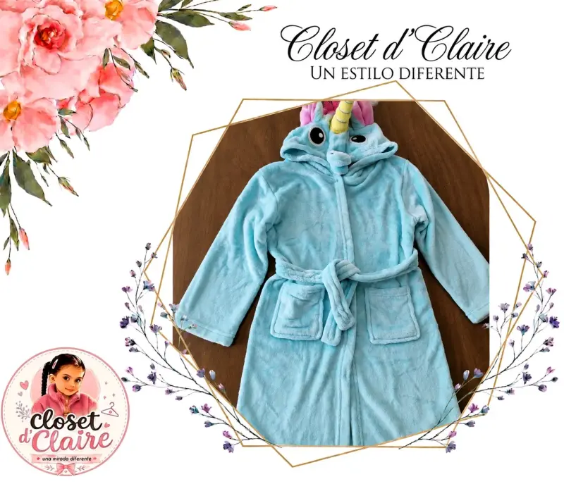 Bata infantil unicornio suave - 2