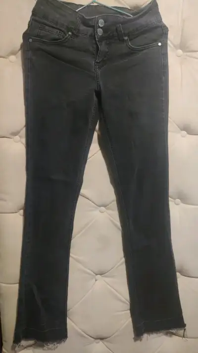 ASH, Jeans negros desgastados para mujer - miniatura 1
