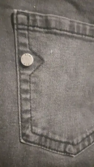 ASH, Jeans negros desgastados para mujer - miniatura 4