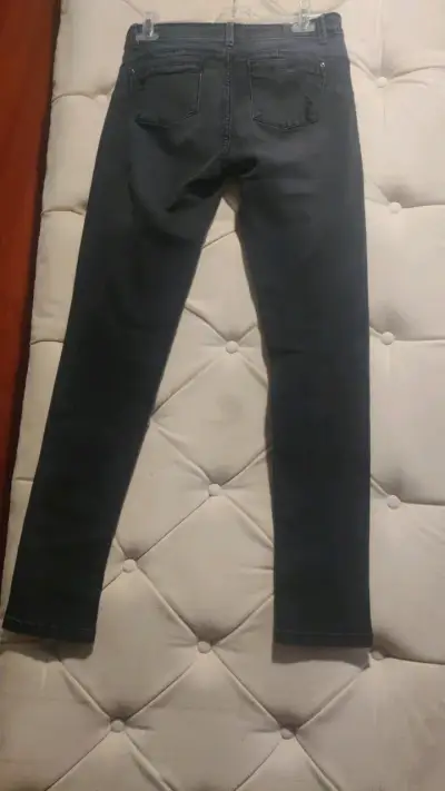 Jeans negros desgastados para mujer Sybilla - miniatura 6