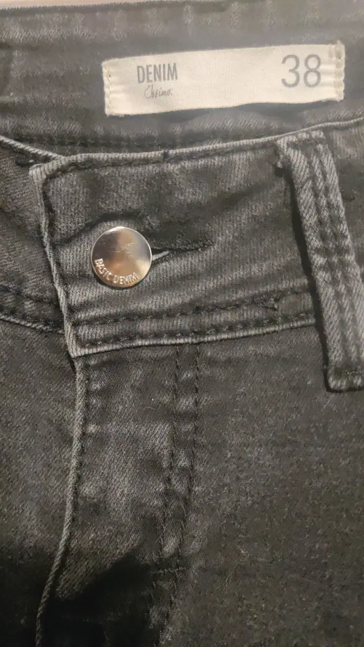 Denim Jeans acampanados negros talla 38 para mujer - 3