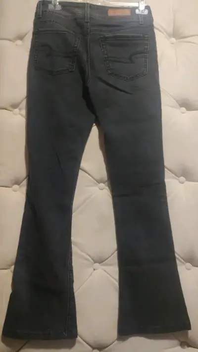 Denim Jeans acampanados negros talla 38 para mujer - miniatura 4