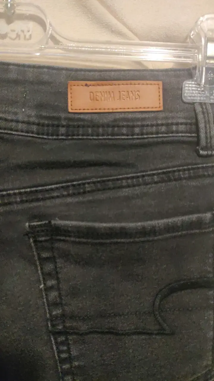 Denim Jeans acampanados negros talla 38 para mujer - 5