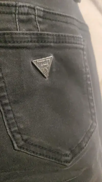 Jeans Paradise negros de mezclilla para mujer - miniatura 4