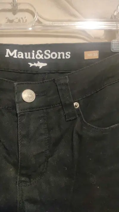 Jeans negros Maui & Sons para mujer - miniatura 2