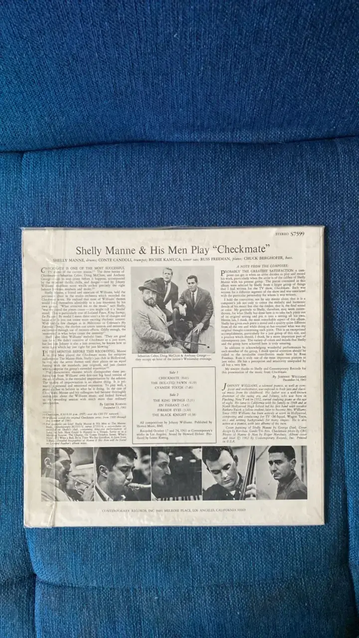 Vinilo Shelly Manne & His Men 'Checkmate' - 2