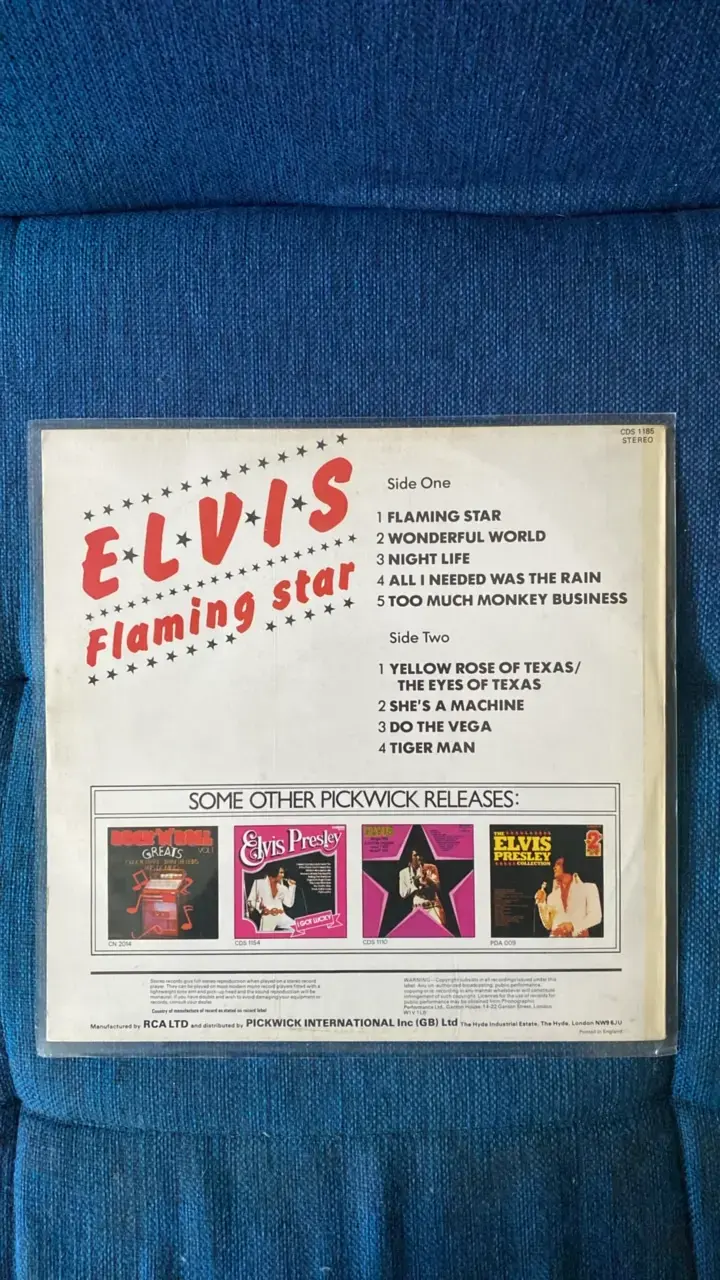 Vinilo Elvis Presley Flaming Star - 2