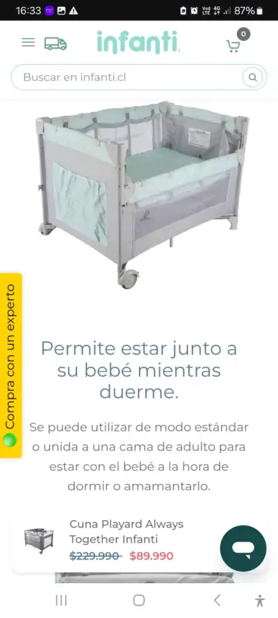 Cuna Playard Always Together Infanti gris - miniatura 2