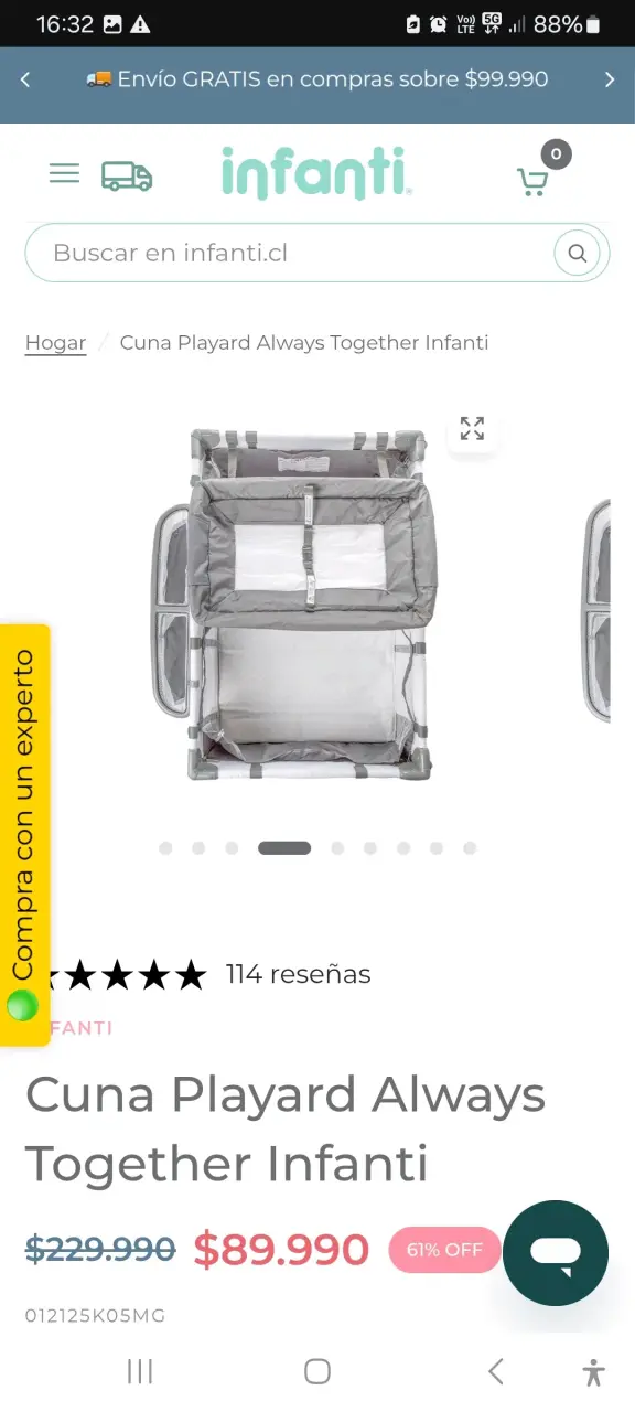 Cuna Playard Always Together Infanti gris - 6
