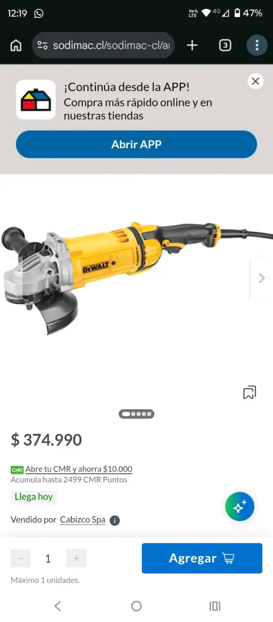 Galletero  eléctrica DeWalt en buen estado - 3