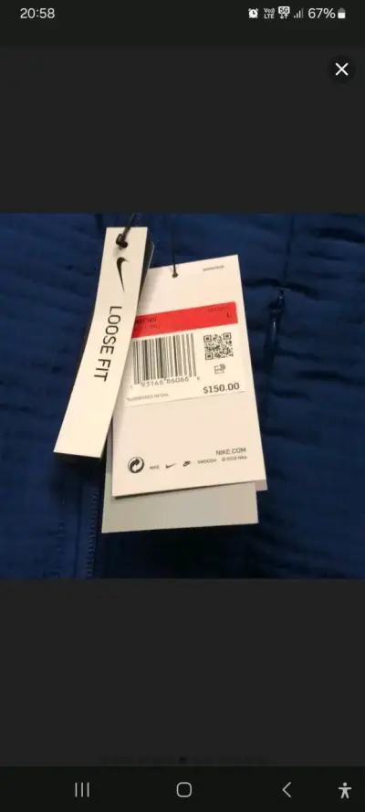 Chaqueta casual azul Nike para mujer - miniatura 4
