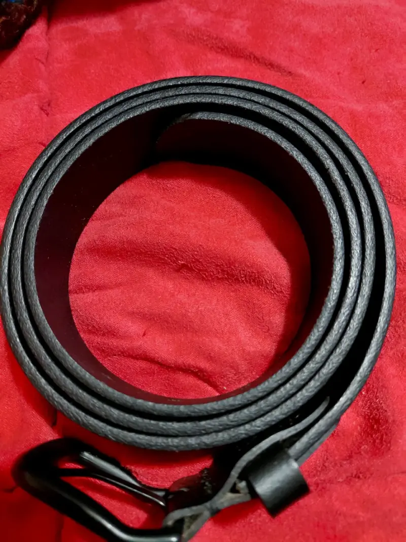 Cinturón de cuero negro - 3