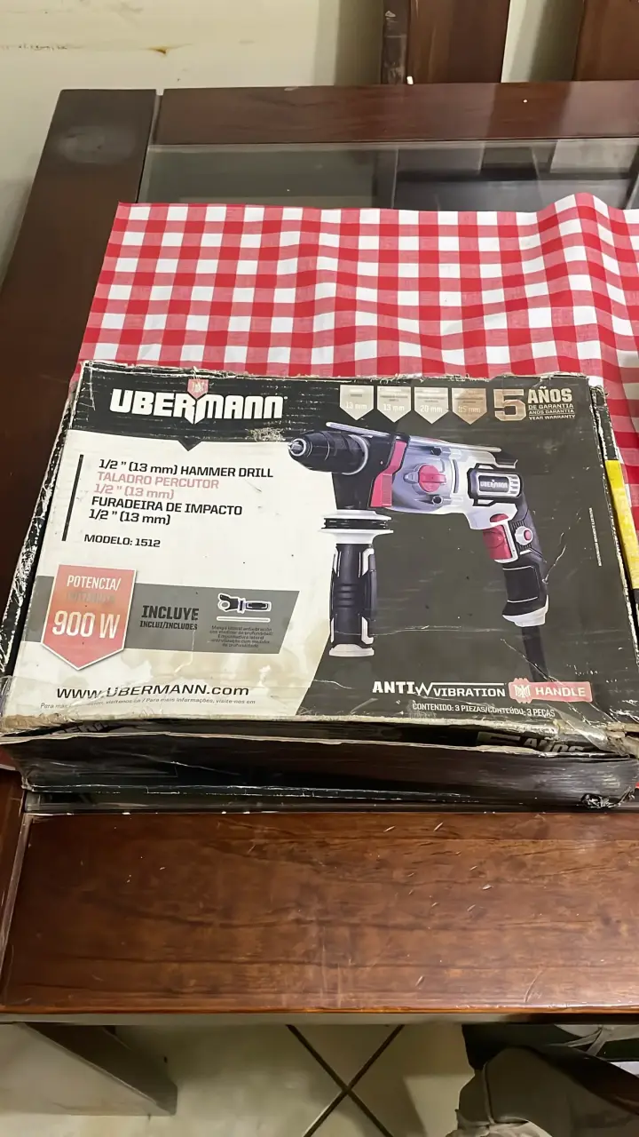 Taladro percutor Ubermann con cable en caja - 3