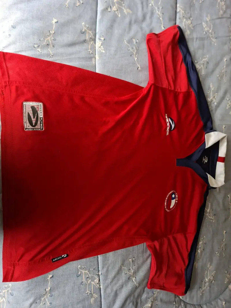 Camiseta de fútbol roja Brooks Chile - 1