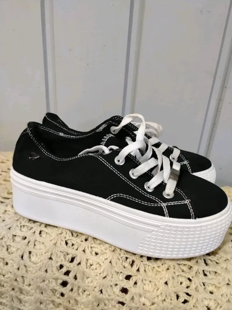 Zapatillas negras casuales talla 38/39 - 4