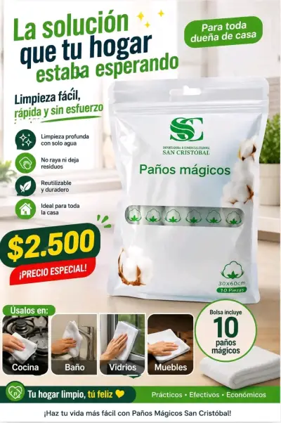 Pañuelos mágicos reutilizables San Cristóbal - miniatura 1
