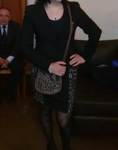 Vestido formal negro, Maniqui - miniatura 2