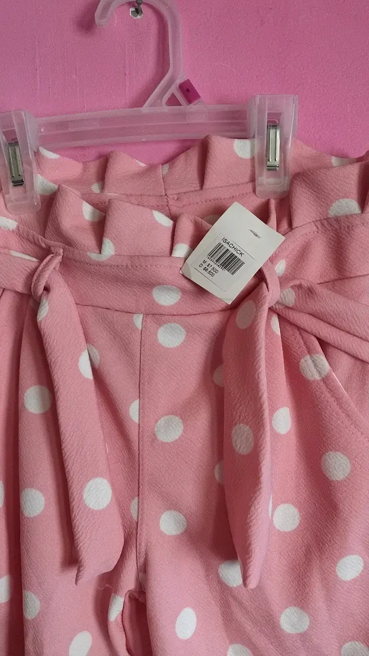 Pantalones rosados con lunares para niña - 2