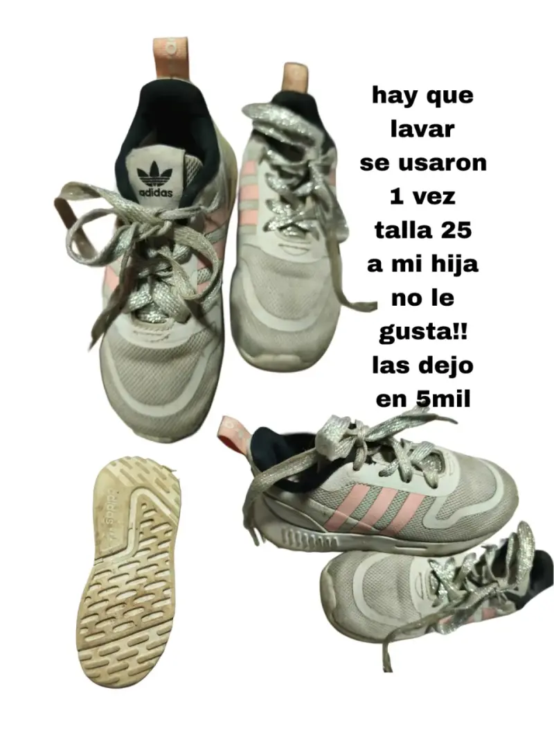 Zapatillas deportivas Adidas grises para mujer - 2