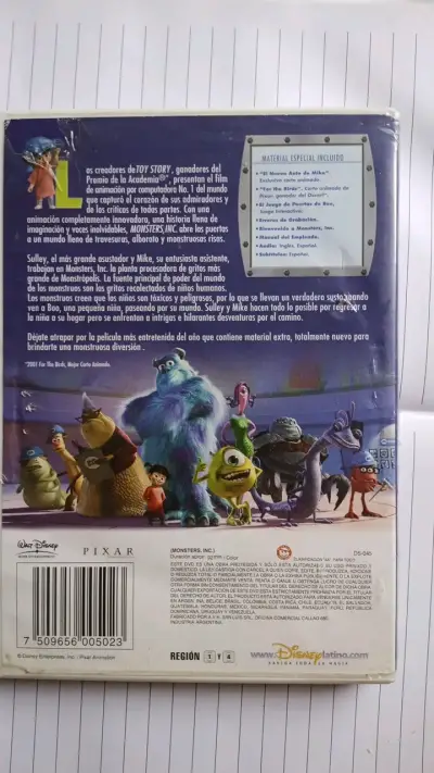 Película Monsters Inc en DVD Disney Pixar - miniatura 2